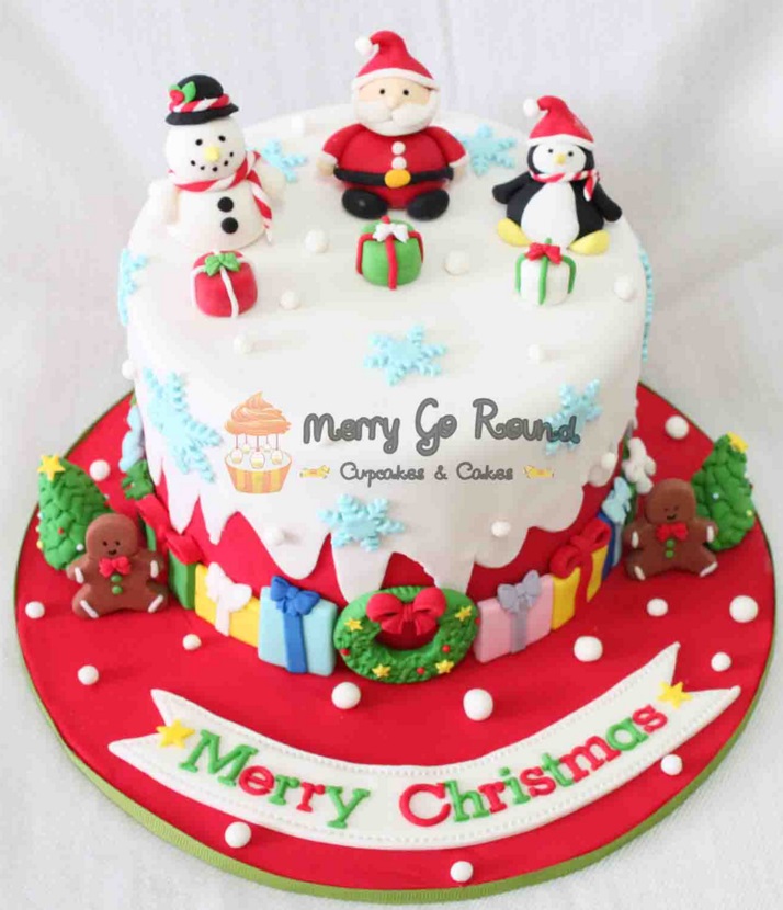 Christmas celebration cake